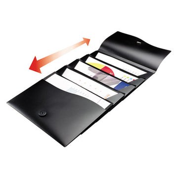 Avery® Slide And View Expanding File, 5 Sections, Letter Size, Black freeshipping - TVN Wholesale